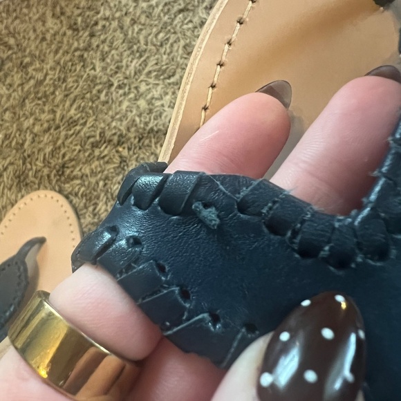Jack Rogers- Jacks flat signature sandals in midnight size 6 women - Picture 5 of 5